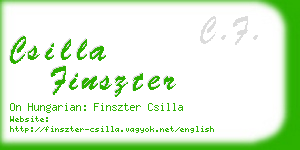 csilla finszter business card